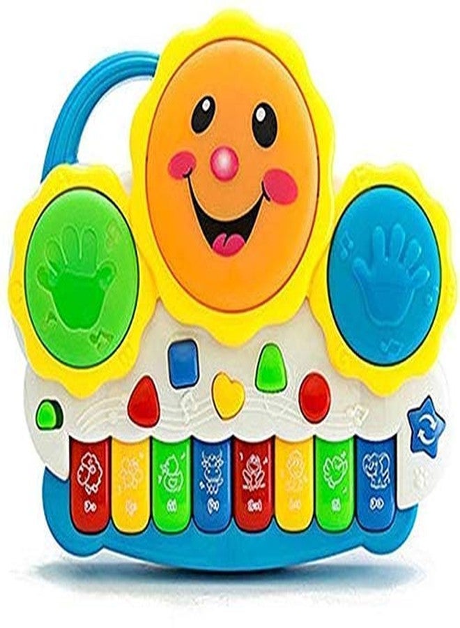 SHB Drum Keyboard Musical Toys with Flashing Lights - Animal Sounds and Songs - Image 1